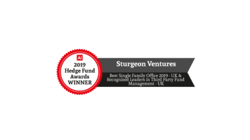Two Wins for Sturgeon at the AI Hedge Fund Awards 2019