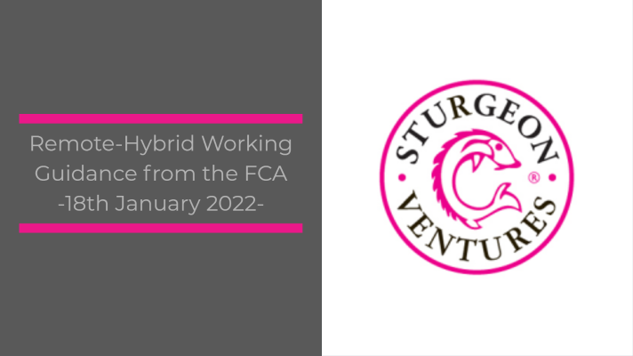 Remote-Hybrid Working Guidance from the FCA