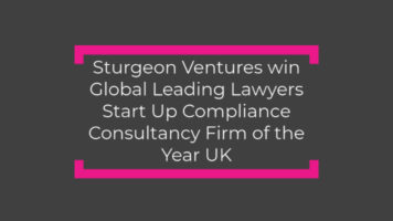 Sturgeon Ventures wins Start Up Compliance Consultancy Firm of the Year – UK