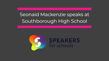 Seonaid speaks at Southborough High School